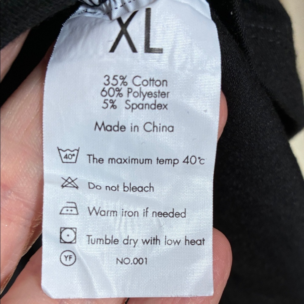 Chic Black Asymmetrical Women's Long Sleeve Top - Picture 7 of 7